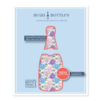 Thumbnail for Blue and Blush Hydrangeas Mini Bottle Wrap Set on Mini La Marca Prosecco