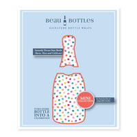 Thumbnail for Colorful Dots Mini Bottle Wrap Set on Mini La Marca Prosecco