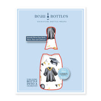 Thumbnail for Black and Gold Graduation Mini Bottle Wrap Set on Mini La Marca Prosecco