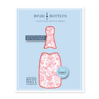 Thumbnail for Pink Floral Mini Bottle Wrap Set on Mini La Marca Prosecco