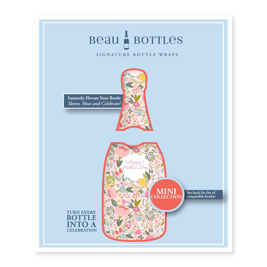Mother's Day Meadows Mini Bottle Wrap Set on Mini La Marca Prosecco
