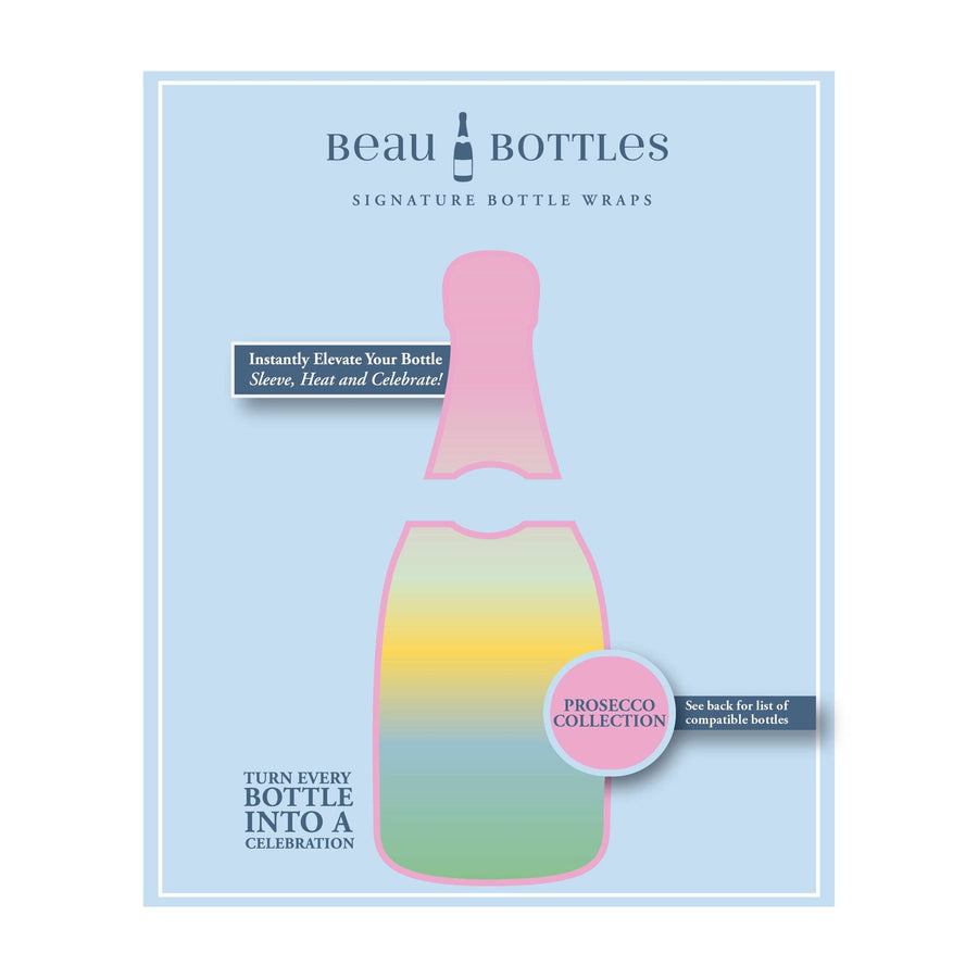 Sheridan French Collection - Bubblegum Ombre Bottle Wrap on La Marca Prosecco