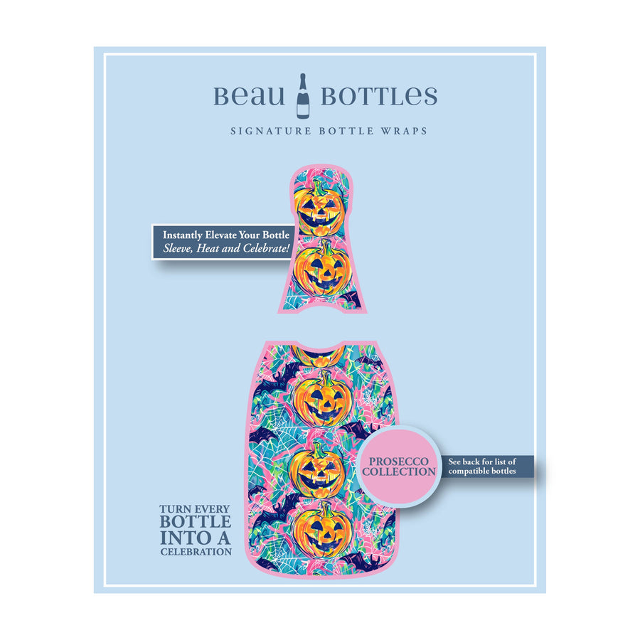 Beau Bottles Preppy Halloween Bats - Prosecco Collection