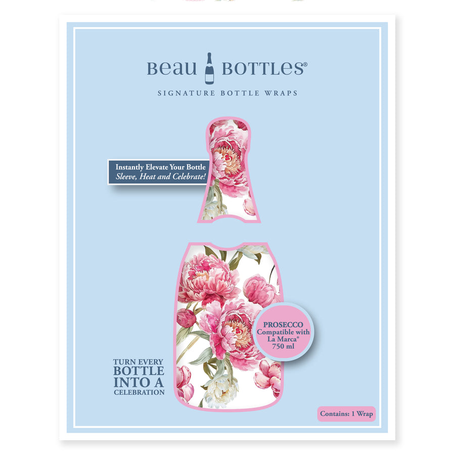 Limited Edition Clear Pink and White Peony