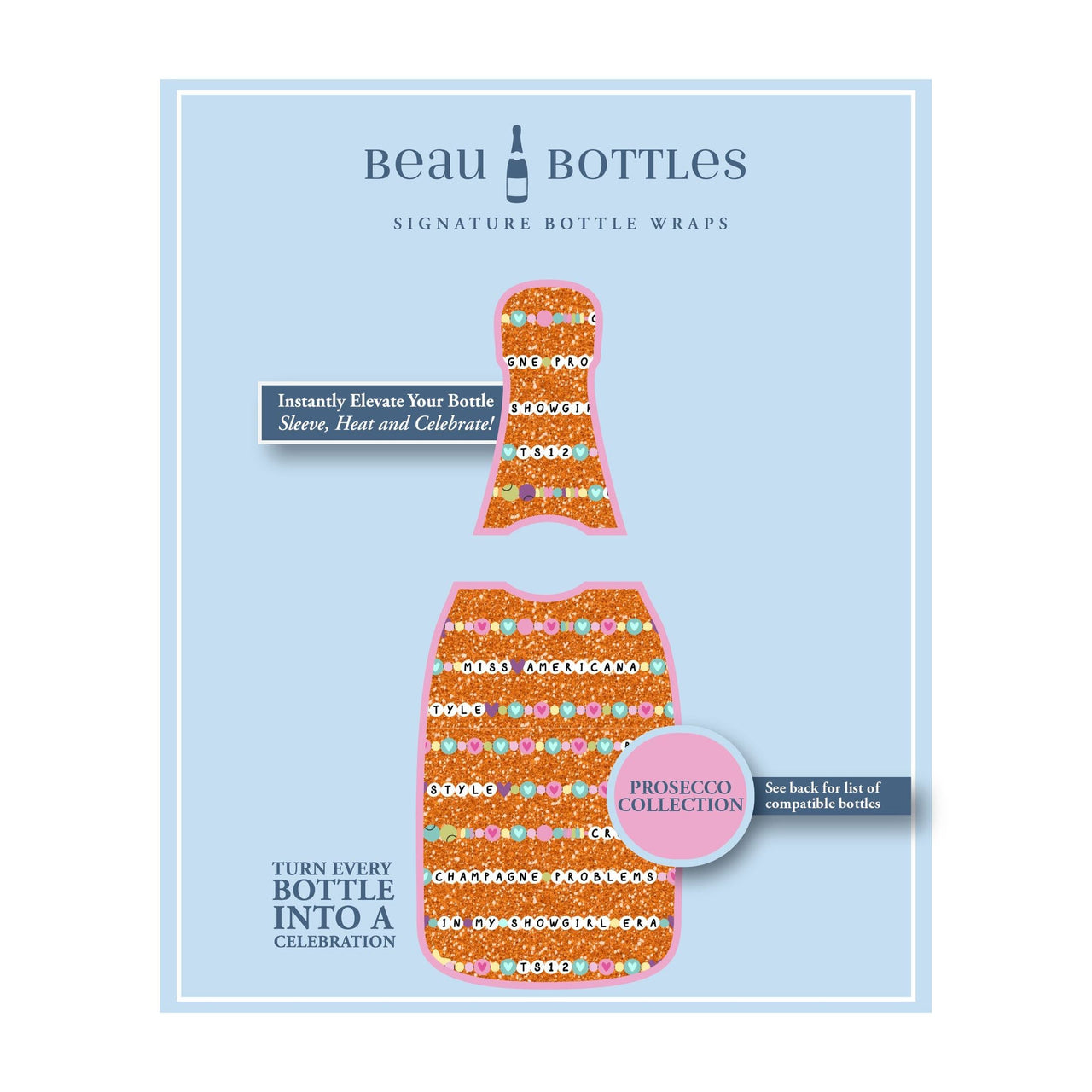 Friendship Bracelets Bottle Wrap on La Marca Prosecco