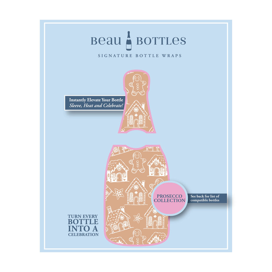 Beau Bottles Gingerbread Village - Prosecco Collection