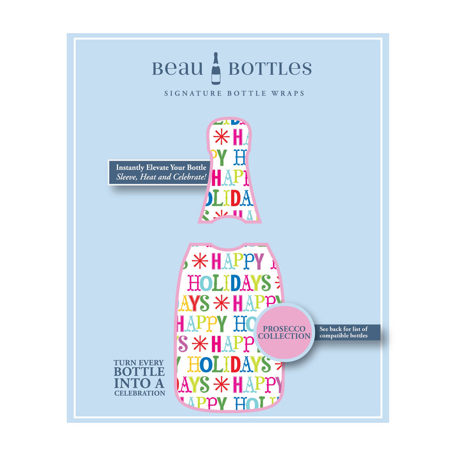 Beau Bottles Happy Holidays - Prosecco Collection