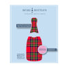 Red and Green Christmas Tartan Bottle Wrap on La Marca Prosecco