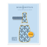 Thumbnail for Happy Fathers Day Bottle Wrap on Champagne Bottle