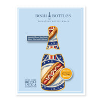 Thumbnail for Summer Hot Dog Bottle Wrap on Champagne Bottle