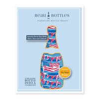 Thumbnail for Stars and Stripes Bottle Wrap on Champagne Bottle