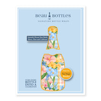 Thumbnail for Preppy Springtime Serenity Bottle Wrap on Champagne Bottle