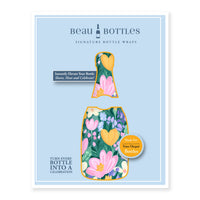 Thumbnail for Preppy Southern Spring Bottle Wrap on Champagne Bottle