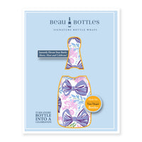 Thumbnail for Lavender Lace Bows Bottle Wrap on Champagne Bottle