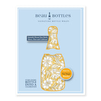 Thumbnail for Grandmillenial Gold Flower Bottle Wrap on Champagne Bottle
