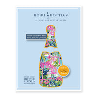 Thumbnail for Pink Key West Cottage Bottle Wrap on Champagne Bottle