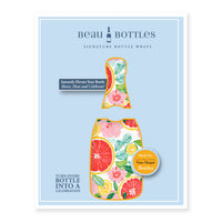 Thumbnail for Preppy Grapefruits Bottle Wrap on Champagne Bottle