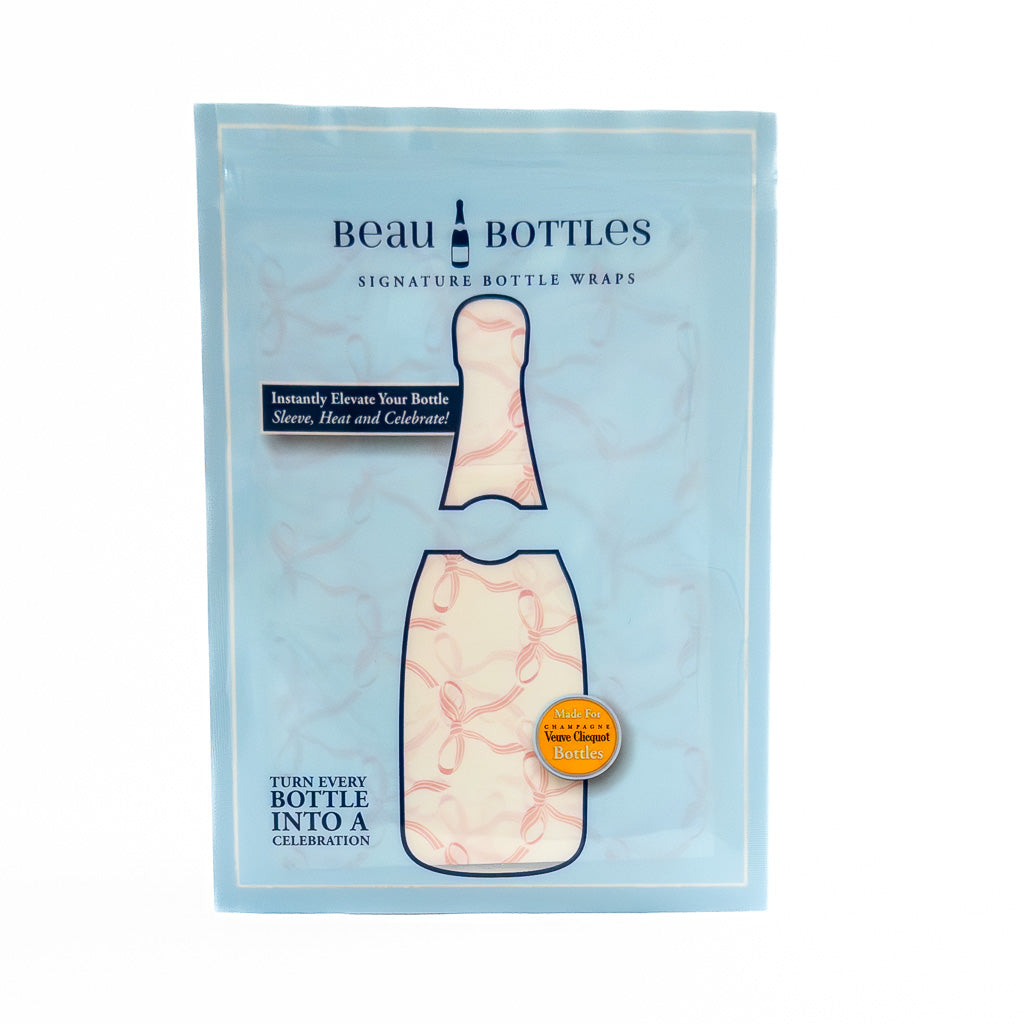 Beau Bottles Grandmillenial Pink Bows - Veuve Edition - Beau Bottles