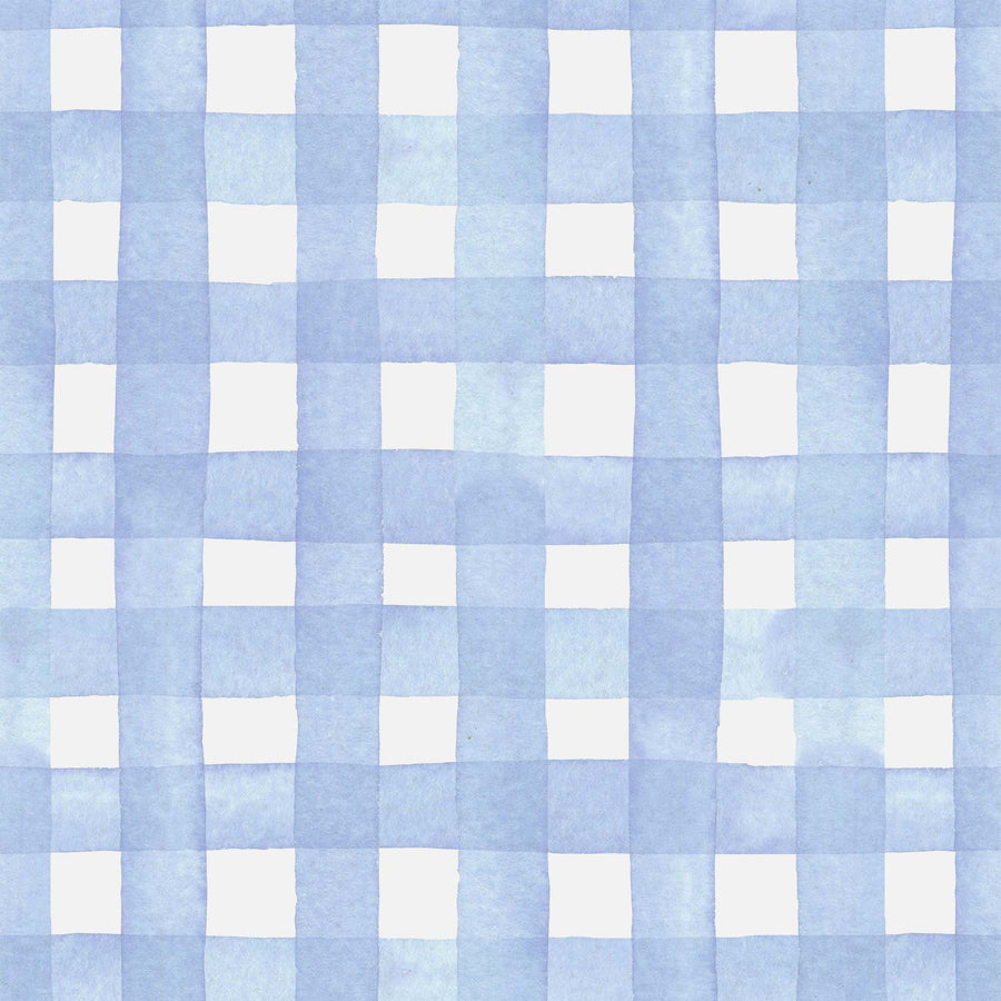 Powder Blue Picnic Gingham Mini Bottle Wrap Set on Mini La Marca Prosecco
