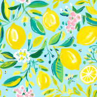 Thumbnail for Preppy Lemons Mini Bottle Wrap Set on Mini La Marca Prosecco