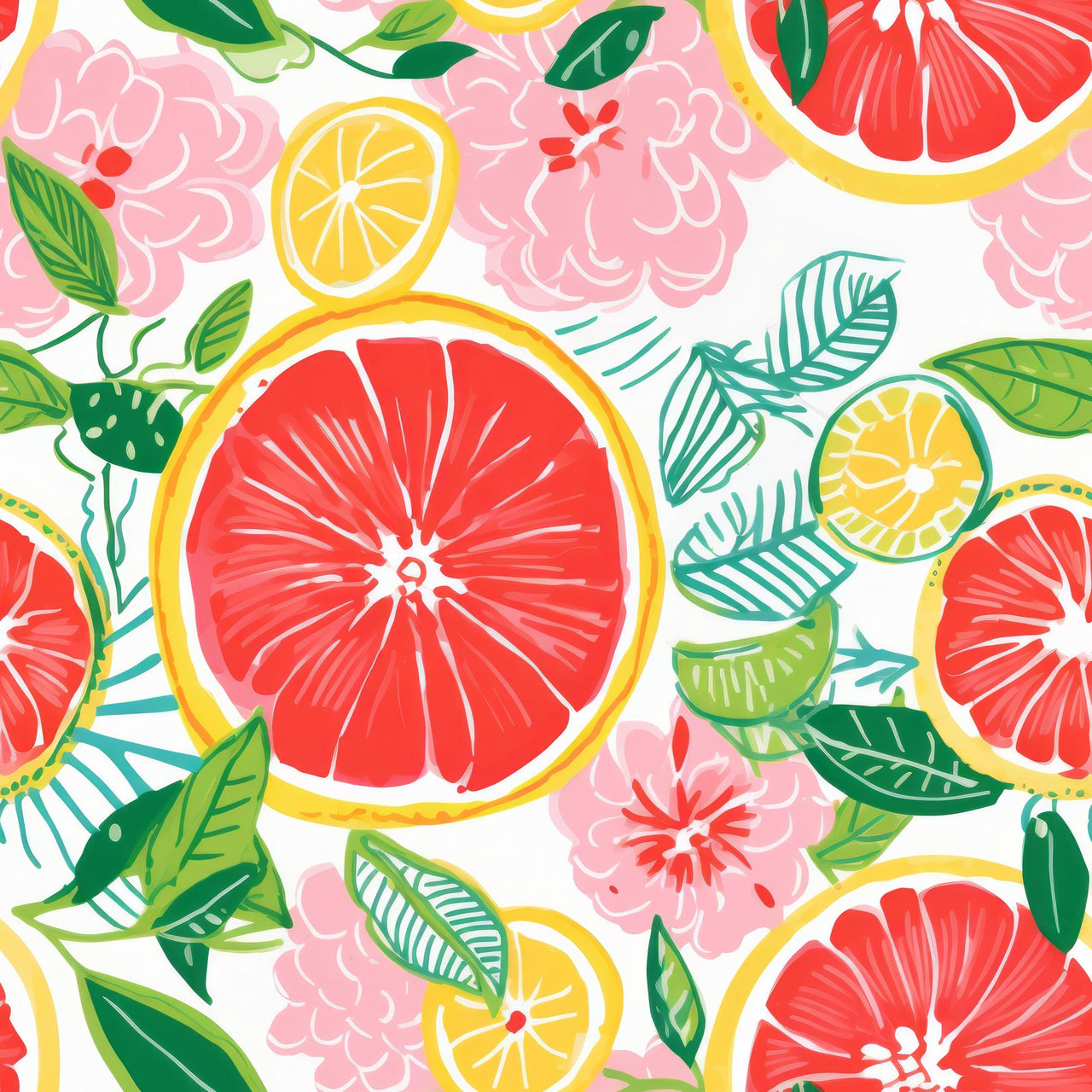 Preppy Grapefruits Bottle Wrap on Champagne Bottle