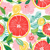 Thumbnail for Preppy Grapefruits Bottle Wrap on Champagne Bottle