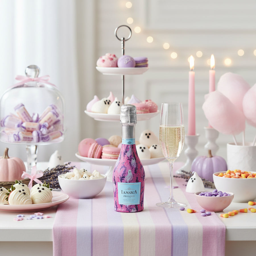 Beau Bottles Preppy Halloween Ghost - MINI Prosecco Collection - Set of 6 (Wraps Only)