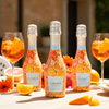 Beau Bottles Preppy Watercolor Oranges - MINI Prosecco Collection - Set of 6 (Wraps Only)