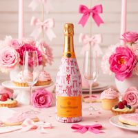 Thumbnail for Pretty in Bows Bottle Wrap on Champagne Bottle