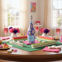 Thumbnail for Purple Mahjong Bottle Wrap on La Marca Prosecco