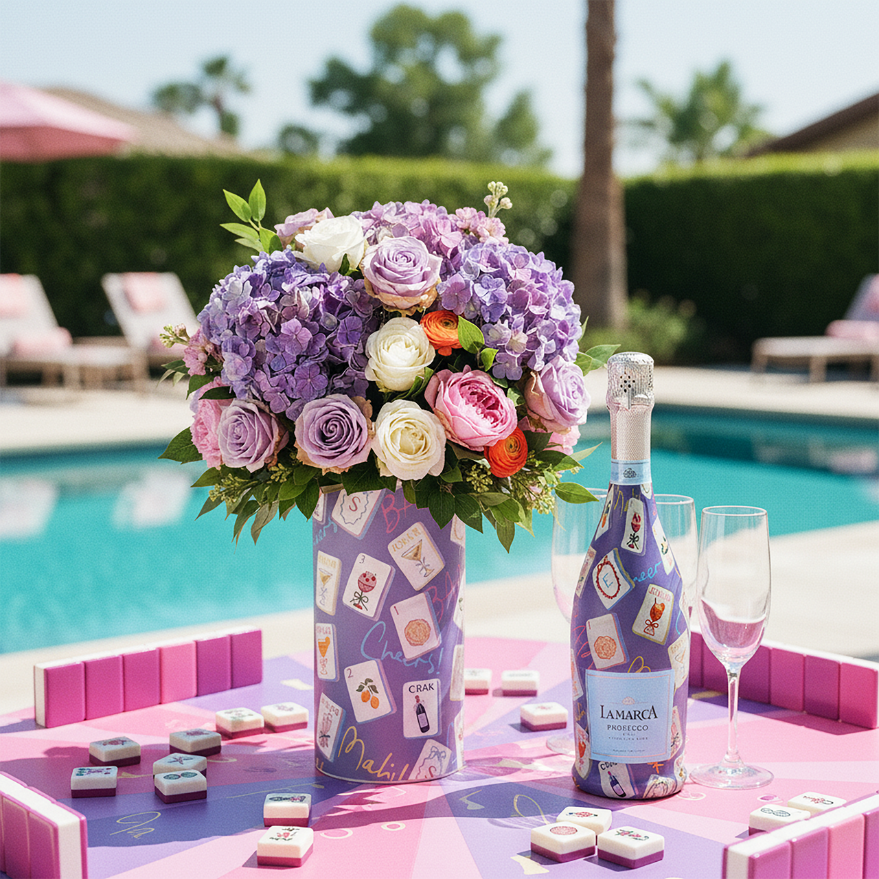 EVERVASE Wrap- Purple Mahjong