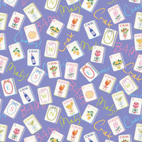 Thumbnail for Purple Mahjong Bottle Wrap on Champagne Bottle