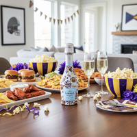 Thumbnail for Beau Bottles Purple and Yellow Game Day - MINI Prosecco Collection - Set of 6 (Wraps Only)