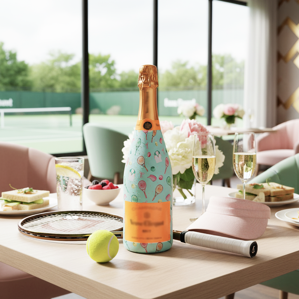 Beau Bottles Racquets & Ribbons- Champagne Collection