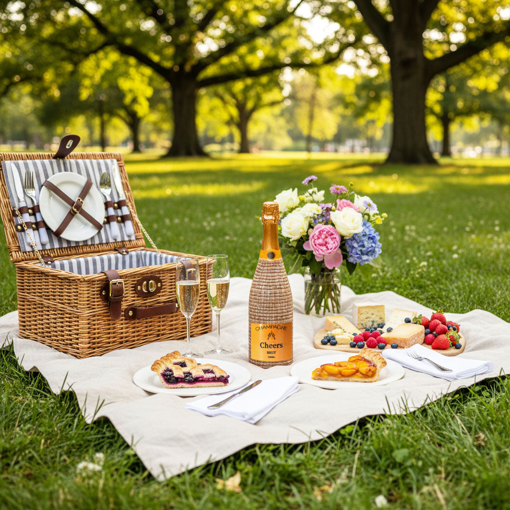 Honey Rattan Weave Champagne