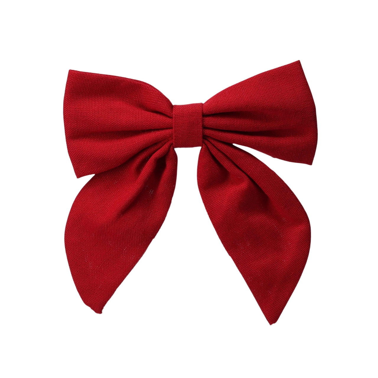 Red Linen Bottle Bow
