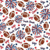 Red and Navy Game Day Mini Bottle Wrap Set on Mini La Marca Prosecco