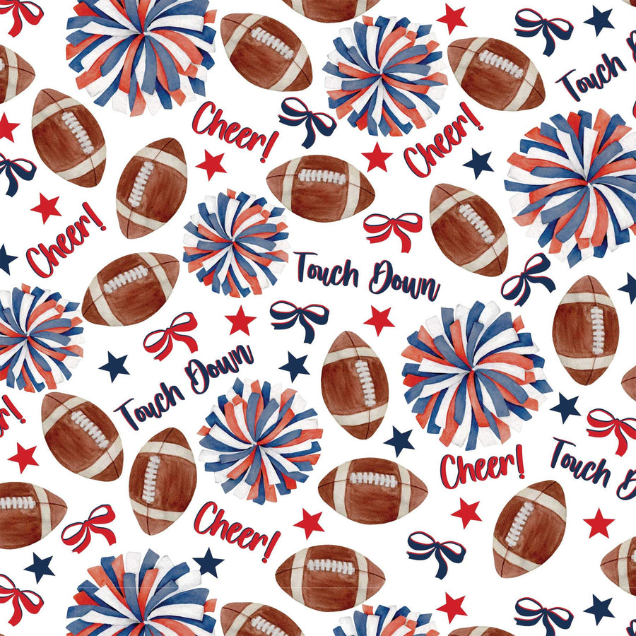 Red and Navy Game Day Mini Bottle Wrap Set on Mini La Marca Prosecco
