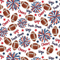 Thumbnail for Red and Navy Game Day Bottle Wrap on Champagne Bottle