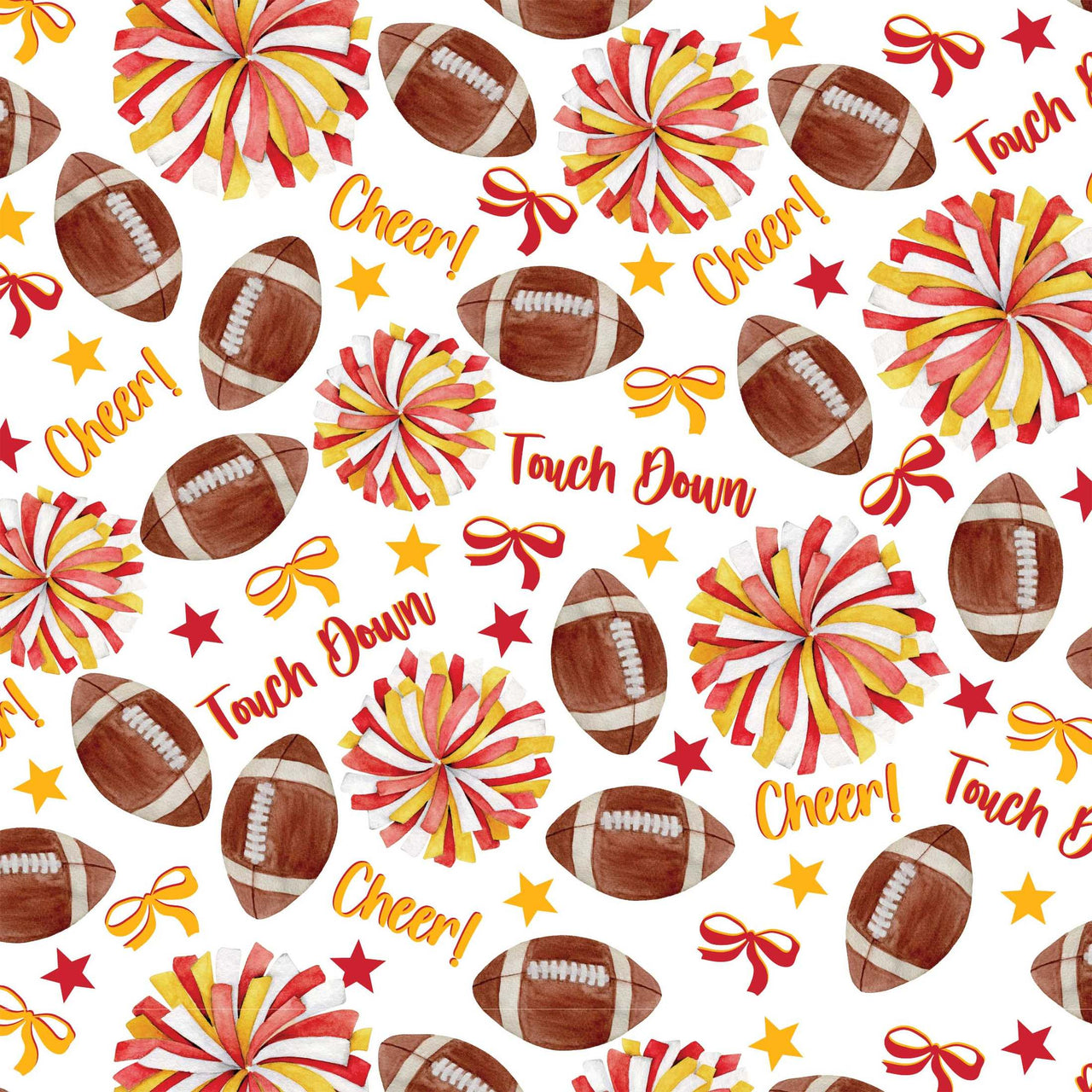 Red and Yellow Game Day Bottle Wrap on La Marca Prosecco