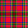 Red and Green Christmas Tartan Bottle Wrap on La Marca Prosecco