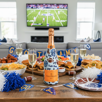 Thumbnail for Beau Bottles Royal Blue and White Game Day - Champagne Collection
