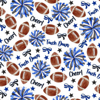 Thumbnail for Royal Blue and White Game Day Mini Bottle Wrap Set on Mini La Marca Prosecco