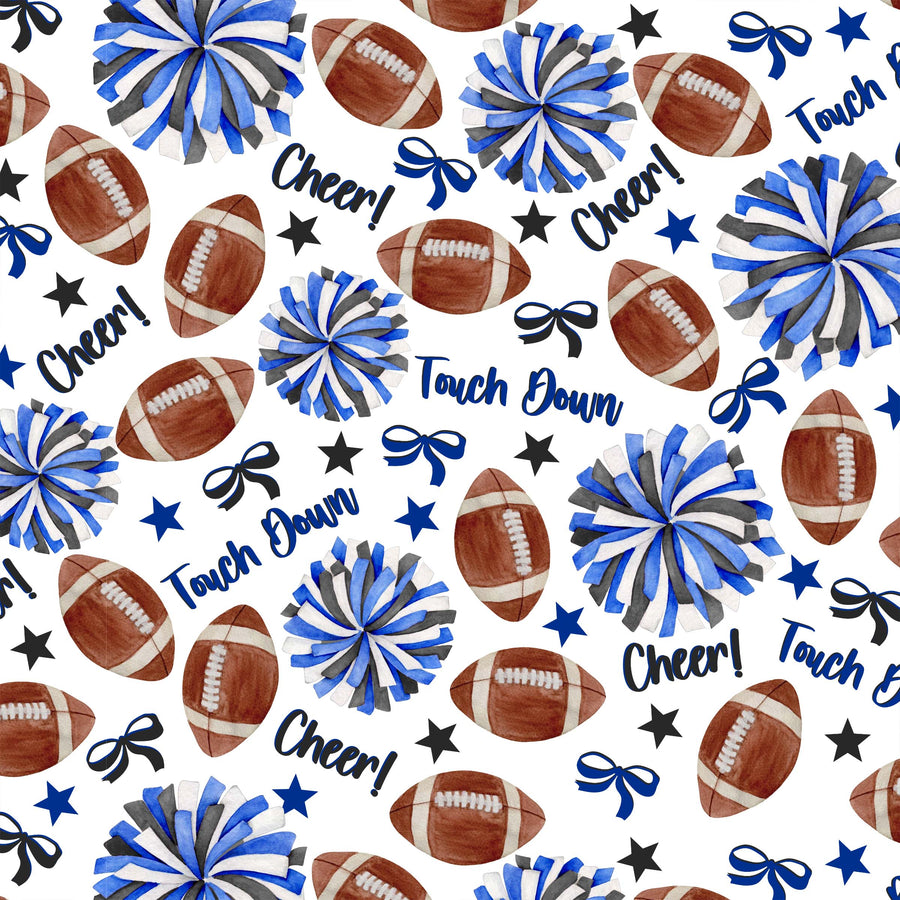 Beau Bottles Royal Blue and White Game Day - MINI Prosecco Collection - Six Pack