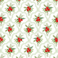Thumbnail for Limited Edition Scalloped Christmas Berries Bottle Wrap on Champagne Bottle