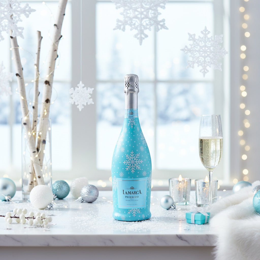 Beau Bottles Snowflakes- Prosecco Collection