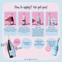 Thumbnail for Black & White Dots Prosecco Bottle Wrap