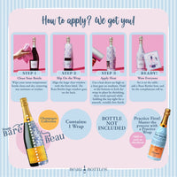 Thumbnail for Andalusian Tile Champagne Bottle Wrap