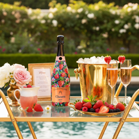 Thumbnail for Strawberry Soiree Champagne Bottle Wrap