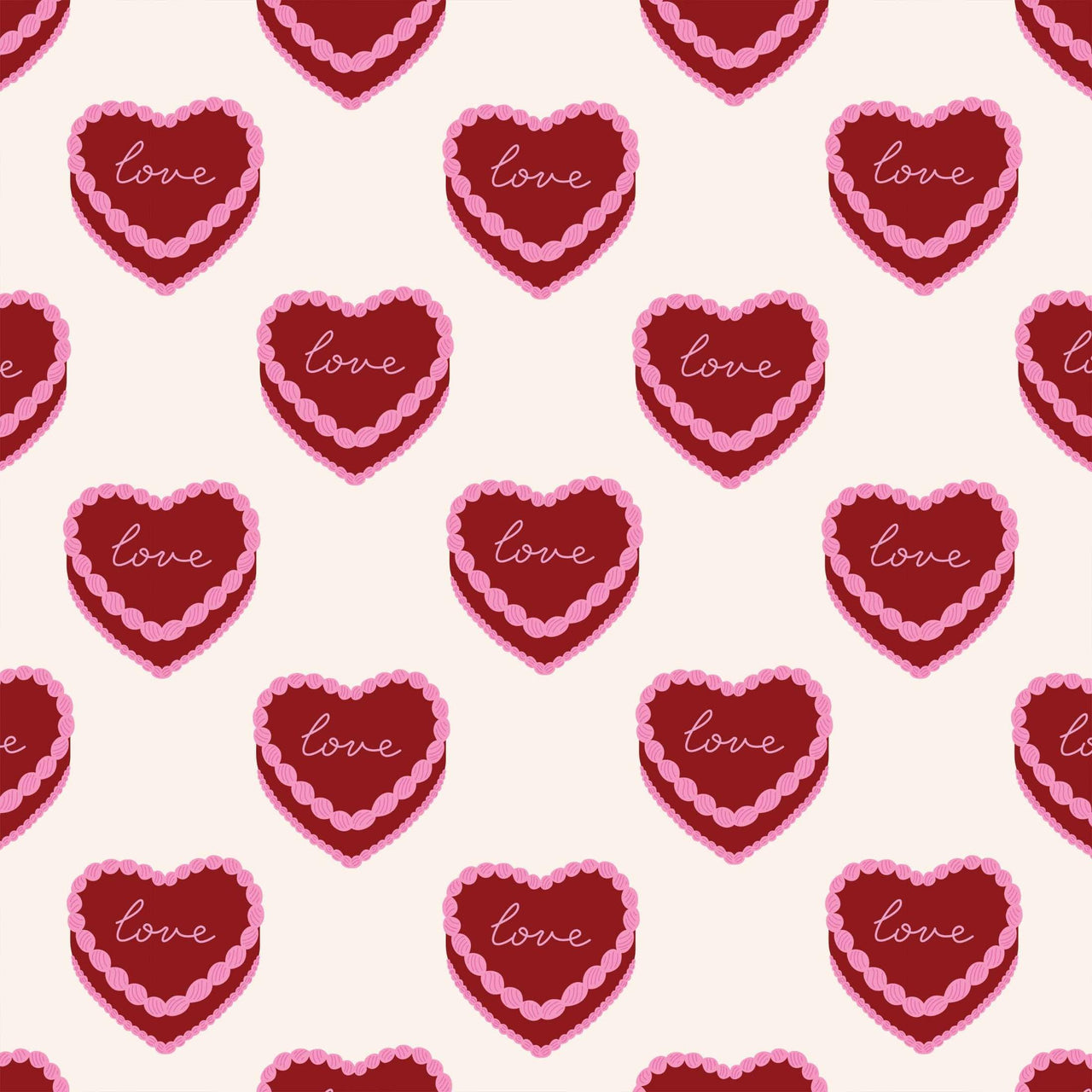 Sweetheart Cakes Bottle Wrap on Champagne Bottle